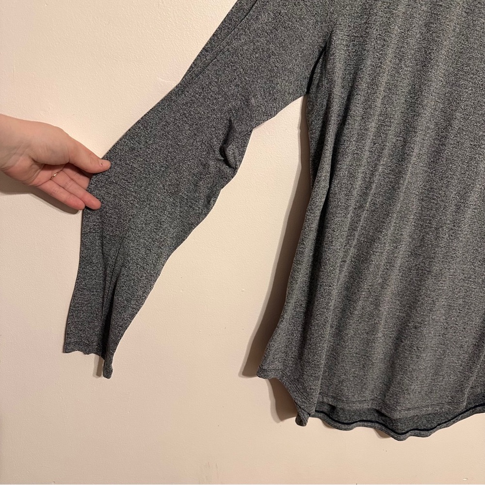 Lululemon Men’s Drysense Long Sleeve Active Top size XL Heathered Grey - Picture 2 of 4